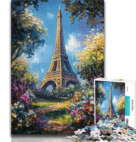 Puzzle für Teenager, Eiffelturm, Familien-Herausforderungsspielzeug, ganze Familie für Kinder ab 14 Jahren, 38x26cm Puzzle für Teenager, Eiffelturm, Familien-Herausforderungsspielzeug, ganze Familie für Kinder ab 14 Jahren, 38x26cm von FLKFDOZ
