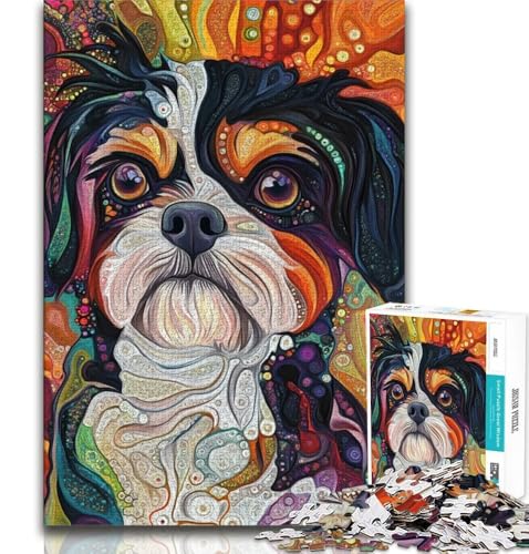 Puzzle für Teenager, Kunsthund, Familien-Herausforderungsspielzeug, ganze Familie für Kinder ab 14 Jahren, 38x26cm Puzzle für Teenager, Kunsthund, Familien-Herausforderungsspielzeug, ganze Familie für Kinder ab 14 Jahren, 38x26cm von FLKFDOZ