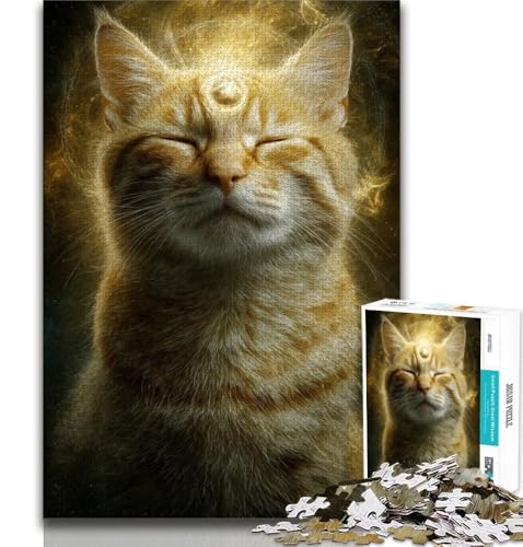 Puzzle für Teenager, Neonkatze, Familien-Herausforderungsspielzeug, ganze Familie für Kinder ab 14 Jahren, 38x26cm Puzzle für Teenager, Neonkatze, Familien-Herausforderungsspielzeug, ganze Familie für Kinder ab 14 Jahren, 38x26cm von FLKFDOZ