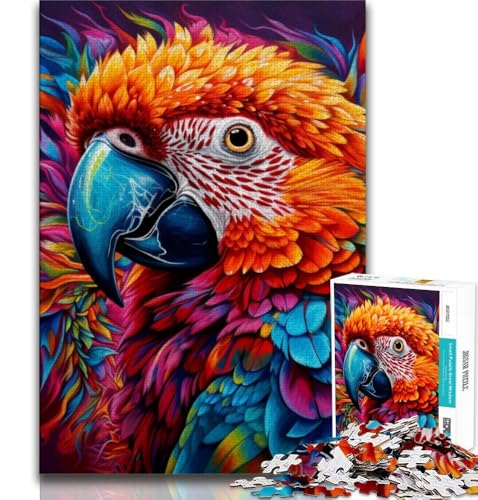 Puzzle mit 1000 Teilen für Teenager, Tiere, Vögel, Papageien, Familienspiel, Stressabbau, schwierige Herausforderung, Wichtelgeschenke, 38x52cm Puzzle mit 1000 Teilen für Teenager, Tiere, Vögel, Papageien, Familienspiel, Stressabbau, schwierige Herausforderung, Wichtelgeschenke, 38x52cm von FLKFDOZ