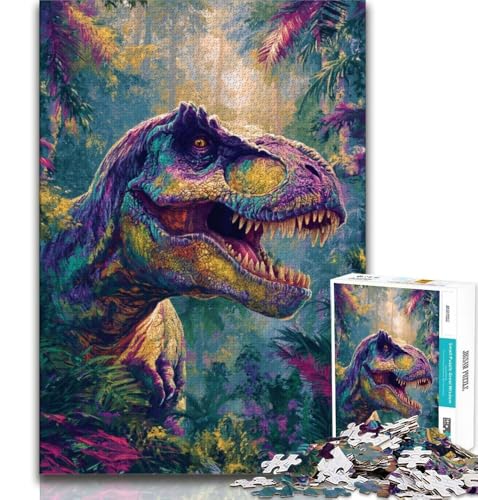 Puzzle mit 2000 Teilen für Teenager, Dinosaurier, anspruchsvolles Spiel und Lernspiel für die ganze Familie zum Geburtstag, Weihnachten, 70x100cm von FLKFDOZ