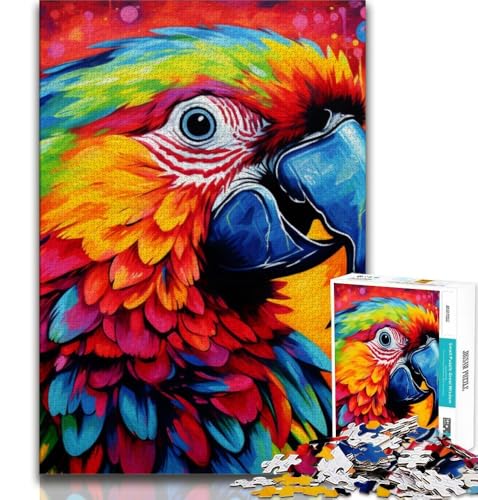 Puzzle mit Tieren, Vögeln und Papageien für Erwachsene und Jugendliche, 1000 Teile, hilft dem Gehirn beim Trainieren, süchtig machendes Spielzeug zur Förderung der Geduld, geeignet für Paare, 50x75cm Puzzle mit Tieren, Vögeln und Papageien für Erwachsene und Jugendliche, 1000 Teile, hilft dem Gehirn beim Trainieren, süchtig machendes Spielzeug zur Förderung der Geduld, geeignet für Paare, 50x75cm von FLKFDOZ