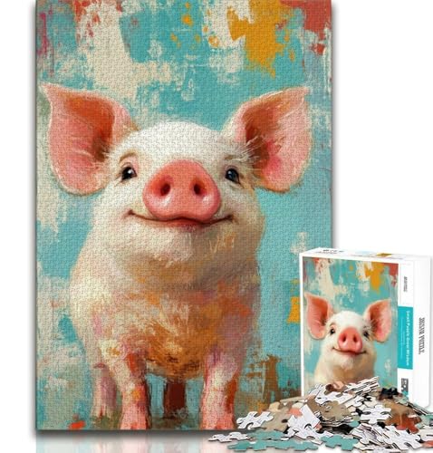 Puzzle zum Malen von Schweinebabys für Teenager, anspruchsvolles Spielspielzeug, jedes Teil ist einzigartig – anspruchsvolles Familienspiel, 38x52cm Puzzle zum Malen von Schweinebabys für Teenager, anspruchsvolles Spielspielzeug, jedes Teil ist einzigartig – anspruchsvolles Familienspiel, 38x52cm von FLKFDOZ