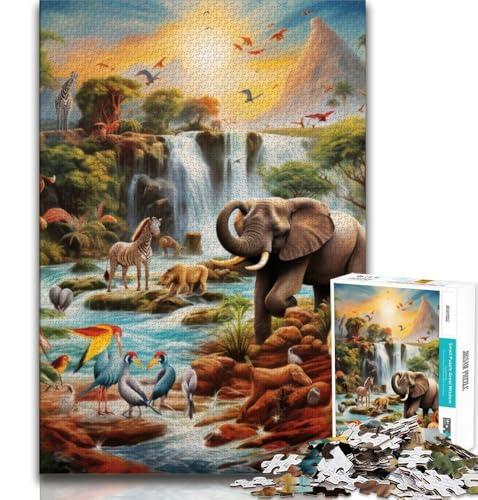 Puzzles der Tierwelt für Erwachsene und Teenager, Puzzle für Lernspiele, Herausforderungsspielzeug, einzigartige Heimdekoration und Geschenke, 38x26cm Puzzles der Tierwelt für Erwachsene und Teenager, Puzzle für Lernspiele, Herausforderungsspielzeug, einzigartige Heimdekoration und Geschenke, 38x26cm von FLKFDOZ