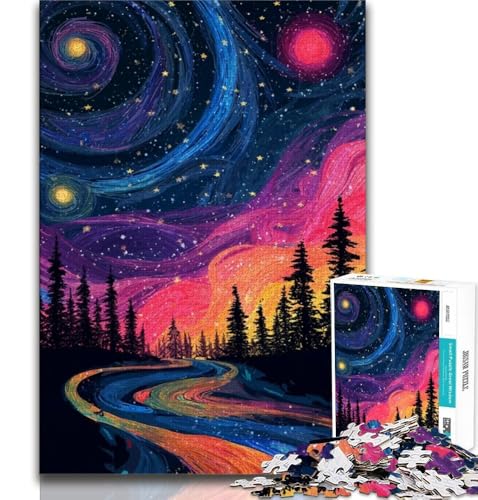 Puzzles für Erwachsene und Jugendliche, 2000 Teile, Wald bei Nacht, pädagogisches Spielzeug zum Stressabbau, ganze Familie, 70x100cm Puzzles für Erwachsene und Jugendliche, 2000 Teile, Wald bei Nacht, pädagogisches Spielzeug zum Stressabbau, ganze Familie, 70x100cm von FLKFDOZ