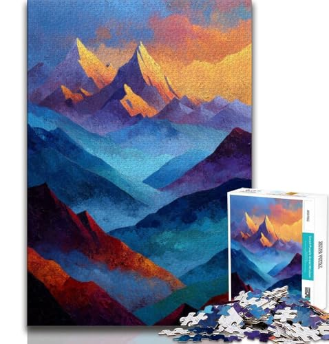 Puzzles für Erwachsene und Jugendliche, 2000 Teile, schöne Berge, pädagogisches Spielzeug zum Stressabbau, ganze Familie, 70x100cm von FLKFDOZ