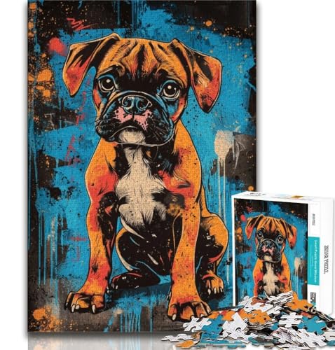 Puzzles für Erwachsene und Jugendliche, Boxerhund, anspruchsvolles Spiel und Lernspiel für die ganze Familie zum Geburtstag, Weihnachten, 70x100cm von FLKFDOZ