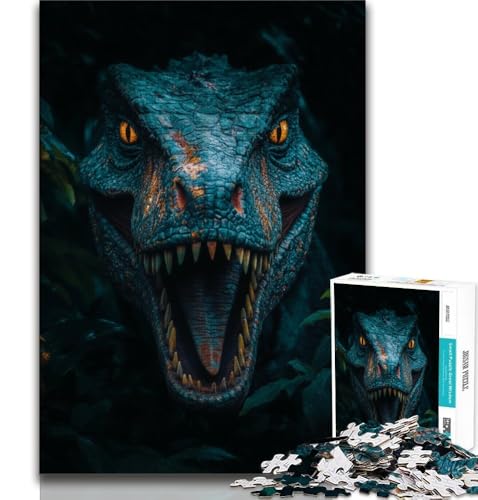 Puzzles für Erwachsene und Jugendliche, Dinosaurier, anspruchsvolles Spiel und Lernspiel für die ganze Familie zum Geburtstag, Weihnachten, 38x52cm von FLKFDOZ