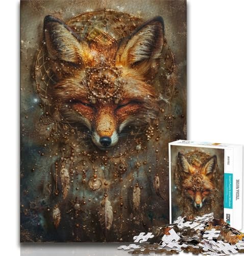 Puzzles für Erwachsene und Jugendliche, Fantasy-Fuchs, Lernspiele, Heimdekoration, Lernspiel für Geburtstag, Weihnachten, 38x26cm von FLKFDOZ