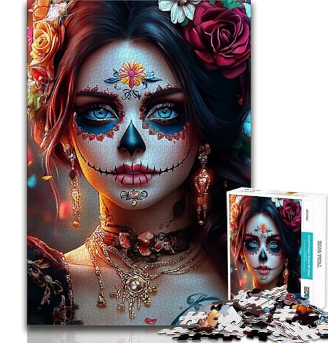 Puzzles für Erwachsene und Jugendliche, Fantasy-Skelett, anspruchsvolles Spiel und Lernspiel für die ganze Familie zum Geburtstag, Weihnachten, 38x26cm von FLKFDOZ