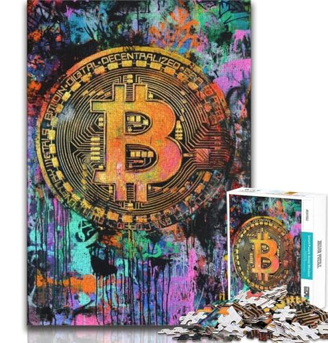 Puzzles für Erwachsene und Jugendliche, Graffiti-Bitcoin, Lernspiele, Heimdekoration, Lernspiel für Geburtstag, Weihnachten, 70x100cm Puzzles für Erwachsene und Jugendliche, Graffiti-Bitcoin, Lernspiele, Heimdekoration, Lernspiel für Geburtstag, Weihnachten, 70x100cm von FLKFDOZ