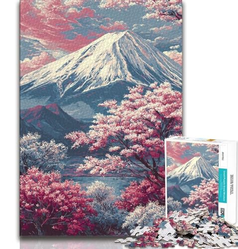 Puzzles für Erwachsene und Jugendliche, Kirschblüten-Berg Fuji, anspruchsvolles Spiel und Lernspiel für die ganze Familie zum Geburtstag, Weihnachten, 70x100cm Puzzles für Erwachsene und Jugendliche, Kirschblüten-Berg Fuji, anspruchsvolles Spiel und Lernspiel für die ganze Familie zum Geburtstag, Weihnachten, 70x100cm von FLKFDOZ