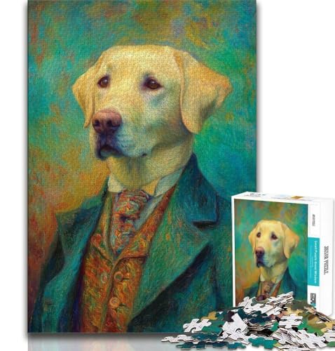 Puzzles für Erwachsene und Jugendliche, Labrador-Kunst, anspruchsvolles Spiel und Lernspiel für die ganze Familie zum Geburtstag, Weihnachten, 70x100cm von FLKFDOZ