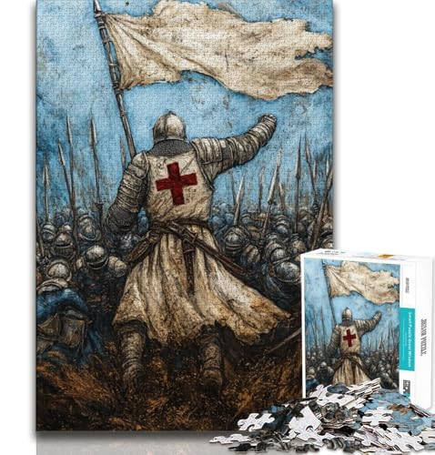 Puzzles für Erwachsene und Jugendliche, Majestätischer Ritter, anspruchsvolles Spiel und Lernspiel für die ganze Familie zum Geburtstag, Weihnachten, 50x75cm von FLKFDOZ