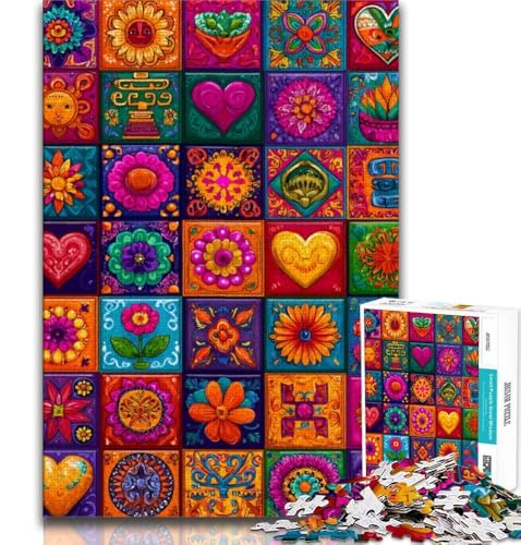 Puzzles für Erwachsene und Jugendliche, Mandala-Blumencollage, Lernspiele, Heimdekoration, Lernspiel für Geburtstag, Weihnachten, 50x75cm Puzzles für Erwachsene und Jugendliche, Mandala-Blumencollage, Lernspiele, Heimdekoration, Lernspiel für Geburtstag, Weihnachten, 50x75cm von FLKFDOZ