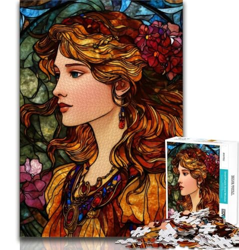 Puzzles für Erwachsene und Jugendliche, Maya-Priesterin, anspruchsvolles Spiel und Lernspiel für die ganze Familie zum Geburtstag, Weihnachten, 50x75cm von FLKFDOZ