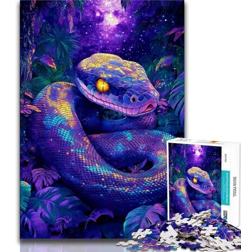 Puzzles für Erwachsene und Jugendliche, Psychedelische Schlange, Lernspiele, Heimdekoration, Lernspiel für Geburtstag, Weihnachten, 70x100cm Puzzles für Erwachsene und Jugendliche, Psychedelische Schlange, Lernspiele, Heimdekoration, Lernspiel für Geburtstag, Weihnachten, 70x100cm von FLKFDOZ
