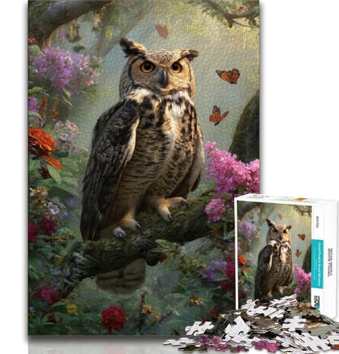 Puzzles für Erwachsene und Jugendliche, Puzzle Dschungel-Eule, Dekomprimierendes intellektuelles Lernspielzeug, Geburtstagsgeschenk, 70x100cm Puzzles für Erwachsene und Jugendliche, Puzzle Dschungel-Eule, Dekomprimierendes intellektuelles Lernspielzeug, Geburtstagsgeschenk, 70x100cm von FLKFDOZ