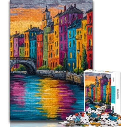 Puzzles für Erwachsene und Jugendliche, Venedig, Italien, anspruchsvolles Spiel und Lernspiel für die ganze Familie zum Geburtstag, Weihnachten, 38x52cm von FLKFDOZ
