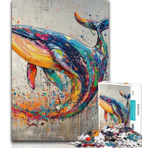 Puzzles für Erwachsene und Jugendliche, Wal-Graffiti, Lernspiele, Heimdekoration, Lernspiel für Geburtstag, Weihnachten, 70x100cm Puzzles für Erwachsene und Jugendliche, Wal-Graffiti, Lernspiele, Heimdekoration, Lernspiel für Geburtstag, Weihnachten, 70x100cm von FLKFDOZ