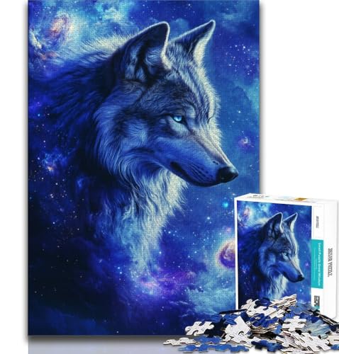 Puzzles für Erwachsene und Jugendliche, Wolf, anspruchsvolles Spiel und Lernspiel für die ganze Familie zum Geburtstag, Weihnachten, 50x75cm von FLKFDOZ