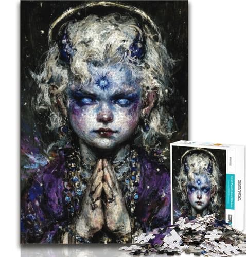 Puzzles für Erwachsene und Jugendliche, geheimnisvolles Elfenmädchen, Lernspiele, Heimdekoration, Lernspiel für Geburtstag, Weihnachten, 50x75cm Puzzles für Erwachsene und Jugendliche, geheimnisvolles Elfenmädchen, Lernspiele, Heimdekoration, Lernspiel für Geburtstag, Weihnachten, 50x75cm von FLKFDOZ