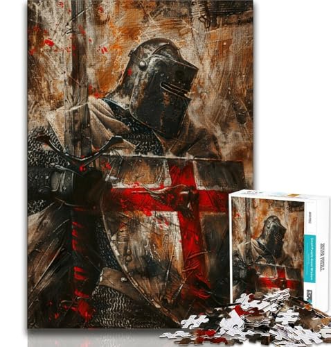 Puzzles für Erwachsene und Jugendliche, mittelalterliche Ritter, anspruchsvolles Spiel und Lernspiel für die ganze Familie zum Geburtstag, Weihnachten, 38x52cm von FLKFDOZ