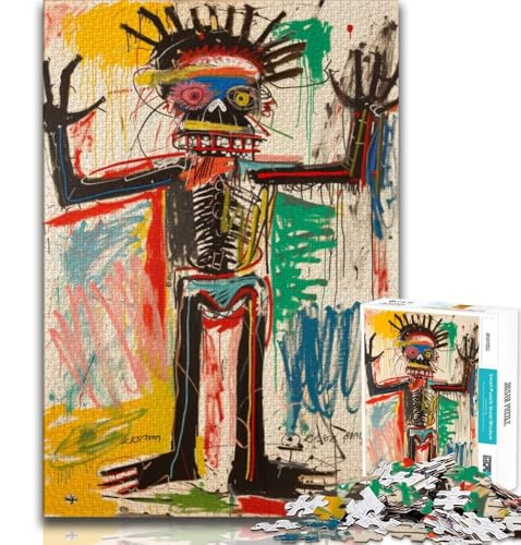 Puzzles für Erwachsene und Jugendliche im Basquiat-Stil, Lernspiele, Heimdekoration, Lernspiel für Geburtstag, Weihnachten, 50x75cm Puzzles für Erwachsene und Jugendliche im Basquiat-Stil, Lernspiele, Heimdekoration, Lernspiel für Geburtstag, Weihnachten, 50x75cm von FLKFDOZ