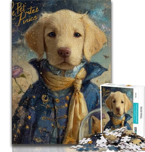 Puzzles für Erwachsene und Teenager, Puzzle „Der kleine Prinz und der Hund“, Dekomprimierendes intellektuelles Lernspielzeug, Geburtstagsgeschenk, 70x100cm Puzzles für Erwachsene und Teenager, Puzzle „Der kleine Prinz und der Hund“, Dekomprimierendes intellektuelles Lernspielzeug, Geburtstagsgeschenk, 70x100cm von FLKFDOZ