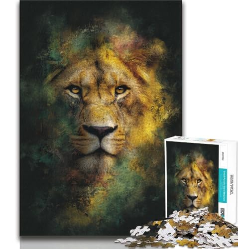 Puzzles für Teenager, 1000 Teile, Tiger-Ölgemälde, pädagogisches Familienspiel, Wanddekoration, einzigartige Geburtstags, 38x52cm Puzzles für Teenager, 1000 Teile, Tiger-Ölgemälde, pädagogisches Familienspiel, Wanddekoration, einzigartige Geburtstags, 38x52cm von FLKFDOZ