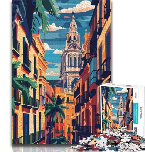 Puzzles für Teenager, 1000 Teile, Valencia, Lernspielzeug, für die Heimdekoration, für Kinder ab 14 Jahren, 38x26cm von FLKFDOZ
