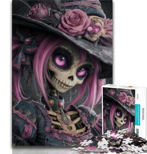 Puzzles für Teenager, 1000-teiliges Puzzle-Skelett, Lernspielzeug, für die Heimdekoration ab 14 Jahren, 38x26cm von FLKFDOZ