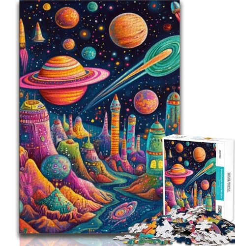 Rakete und Raumfahrt Puzzle für Erwachsene 1000 Teile, Stressabbau, schwierige Herausforderung, gutes Geschenk für die ganze Familie, 50x75cm Rakete und Raumfahrt Puzzle für Erwachsene 1000 Teile, Stressabbau, schwierige Herausforderung, gutes Geschenk für die ganze Familie, 50x75cm von FLKFDOZ