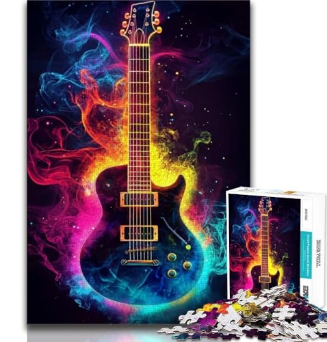 Regenbogen-Gitarren-Puzzle 2000 Teile für Erwachsene und Jugendliche, Spielzeug, Lernspiele, Stressabbau, Wunschliste mit Weihnachtsmann, 70x100cm Regenbogen-Gitarren-Puzzle 2000 Teile für Erwachsene und Jugendliche, Spielzeug, Lernspiele, Stressabbau, Wunschliste mit Weihnachtsmann, 70x100cm von FLKFDOZ