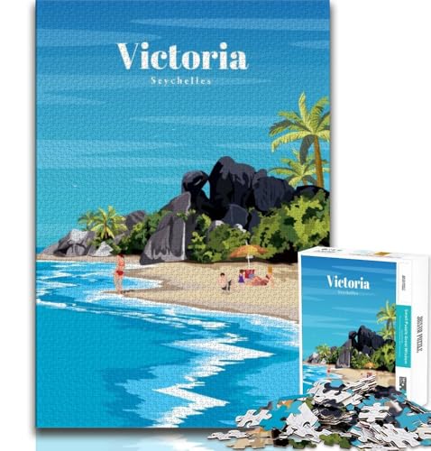 Reise auf die Seychellen, Puzzle 1000 Teile für Erwachsene und Jugendliche, anspruchsvolles Spiel und Familienspiel, ganze Familie, 50x75cm Reise auf die Seychellen, Puzzle 1000 Teile für Erwachsene und Jugendliche, anspruchsvolles Spiel und Familienspiel, ganze Familie, 50x75cm von FLKFDOZ