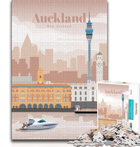 Reise nach Auckland, Puzzle 1000 Teile für Erwachsene und Jugendliche, anspruchsvolles Spiel und Familienspiel, ganze Familie, 50x75cm Reise nach Auckland, Puzzle 1000 Teile für Erwachsene und Jugendliche, anspruchsvolles Spiel und Familienspiel, ganze Familie, 50x75cm von FLKFDOZ
