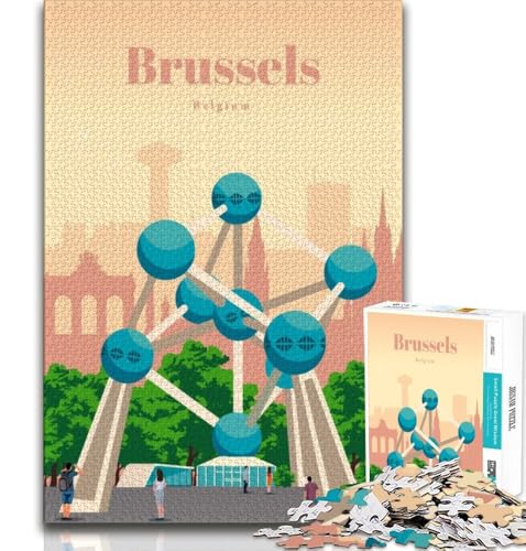 Reise nach Brüssel, Puzzle für Erwachsene und Jugendliche, Spielzeug, Lernspiele, Stressabbau, tolle Geschenke und Spielzeuge, 38x26cm Reise nach Brüssel, Puzzle für Erwachsene und Jugendliche, Spielzeug, Lernspiele, Stressabbau, tolle Geschenke und Spielzeuge, 38x26cm von FLKFDOZ
