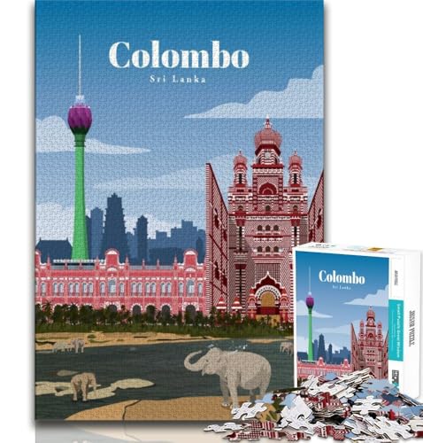 Reise nach Colombo, Puzzle für Teenager, 2000 Teile, anspruchsvolles Spiel, Geschenke für die ganze Familie, 70x100cm Reise nach Colombo, Puzzle für Teenager, 2000 Teile, anspruchsvolles Spiel, Geschenke für die ganze Familie, 70x100cm von FLKFDOZ