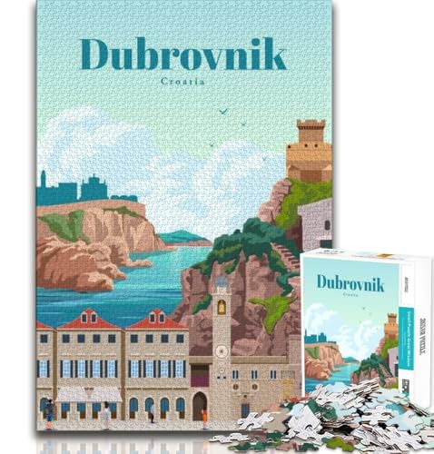 Reise nach Dubrovnik, Puzzle für Teenager, 1000 Teile, anspruchsvolles Spiel, Geschenke für die ganze Familie, 50x75cm Reise nach Dubrovnik, Puzzle für Teenager, 1000 Teile, anspruchsvolles Spiel, Geschenke für die ganze Familie, 50x75cm von FLKFDOZ