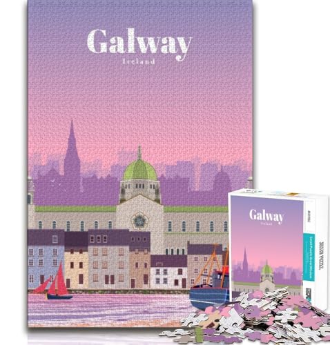 Reise nach Galway, Puzzle für Erwachsene, 1000 Puzzles, anspruchsvolles Spiel und Familienspiel, Wanddekoration, einzigartige Geburtstags, 38x26cm Reise nach Galway, Puzzle für Erwachsene, 1000 Puzzles, anspruchsvolles Spiel und Familienspiel, Wanddekoration, einzigartige Geburtstags, 38x26cm von FLKFDOZ