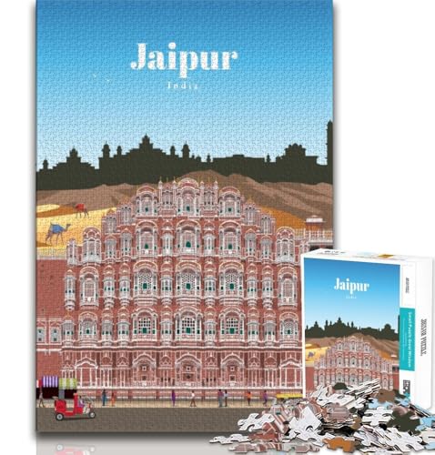 Reise nach Jaipur, Puzzle mit 1000 Teilen für Erwachsene, anspruchsvolles Spiel und Familienspiel, ganze Familie, 38x26cm Reise nach Jaipur, Puzzle mit 1000 Teilen für Erwachsene, anspruchsvolles Spiel und Familienspiel, ganze Familie, 38x26cm von FLKFDOZ