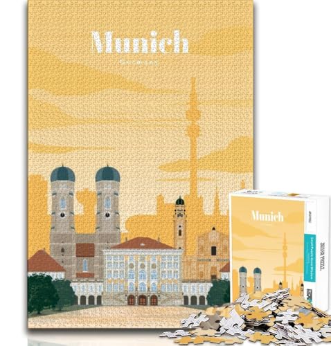 Reise nach München Puzzle 1000 Teile für Erwachsene und Jugendliche, anspruchsvolles Spiel, Geschenke für die ganze Familie, 38x26cm Reise nach München Puzzle 1000 Teile für Erwachsene und Jugendliche, anspruchsvolles Spiel, Geschenke für die ganze Familie, 38x26cm von FLKFDOZ