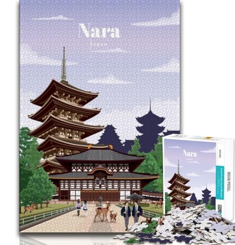 Reise nach Nara, Puzzle für Teenager, 1000 Teile, Lernspiel, Herausforderung, Spielzeug, Wanddekoration, einzigartige Geburtstags, 38x52cm Reise nach Nara, Puzzle für Teenager, 1000 Teile, Lernspiel, Herausforderung, Spielzeug, Wanddekoration, einzigartige Geburtstags, 38x52cm von FLKFDOZ