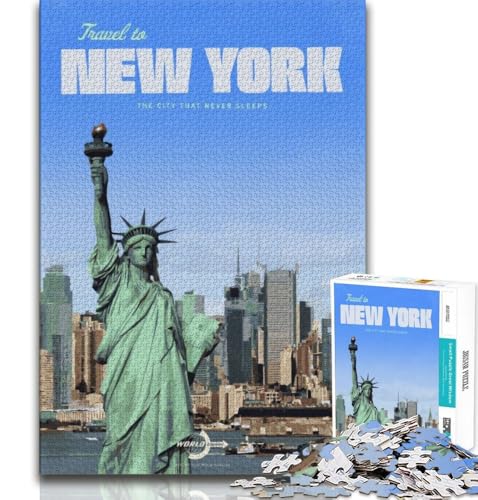 Reise-nach-New-York-Puzzles für Erwachsene und Jugendliche, anspruchsvolles Spiel und Familienspiel, ganze Familie, 70x100cm Reise-nach-New-York-Puzzles für Erwachsene und Jugendliche, anspruchsvolles Spiel und Familienspiel, ganze Familie, 70x100cm von FLKFDOZ