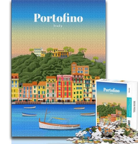 Reise nach Portofino, Puzzle mit 2000 Teilen für Erwachsene, anspruchsvolles Spiel und Familienspaß, ganze Familie, 70x100cm Reise nach Portofino, Puzzle mit 2000 Teilen für Erwachsene, anspruchsvolles Spiel und Familienspaß, ganze Familie, 70x100cm von FLKFDOZ
