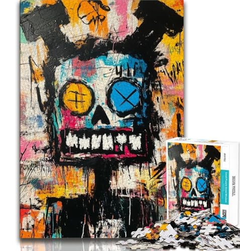 Roboter-Puzzle im Basquiat-Stil, 1000 Teile für Erwachsene, anspruchsvolles Spiel und Familienspiel, ganze Familie, 50x75cm Roboter-Puzzle im Basquiat-Stil, 1000 Teile für Erwachsene, anspruchsvolles Spiel und Familienspiel, ganze Familie, 50x75cm von FLKFDOZ