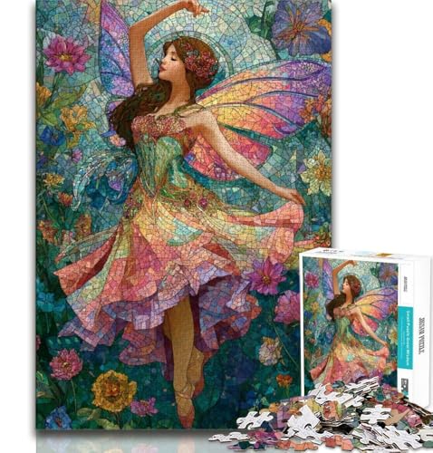 Schmetterlingsmädchen-Puzzle 1000 Teile für Erwachsene, Geschenke, für Lernspiele, Herausforderungsspielzeug, einzigartige Heimdekoration und Geschenke, 38x52cm Schmetterlingsmädchen-Puzzle 1000 Teile für Erwachsene, Geschenke, für Lernspiele, Herausforderungsspielzeug, einzigartige Heimdekoration und Geschenke, 38x52cm von FLKFDOZ