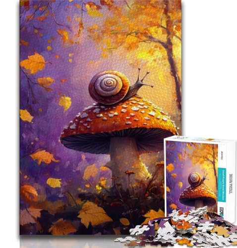 Schneckenpilz-Puzzle, 1000 Teile, für Erwachsene und Jugendliche, Quizspiel, Wanddekoration, einzigartige Geburtstags, 38x52cm Schneckenpilz-Puzzle, 1000 Teile, für Erwachsene und Jugendliche, Quizspiel, Wanddekoration, einzigartige Geburtstags, 38x52cm von FLKFDOZ