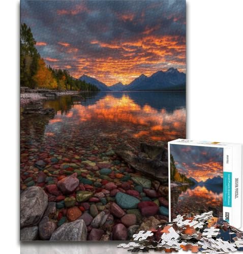 Schöner Bergfluss Puzzle für Erwachsene 1000, Lernspiel, Herausforderung, Spielzeug, Wanddekoration, einzigartige Geburtstags, 38x26cm Schöner Bergfluss Puzzle für Erwachsene 1000, Lernspiel, Herausforderung, Spielzeug, Wanddekoration, einzigartige Geburtstags, 38x26cm von FLKFDOZ