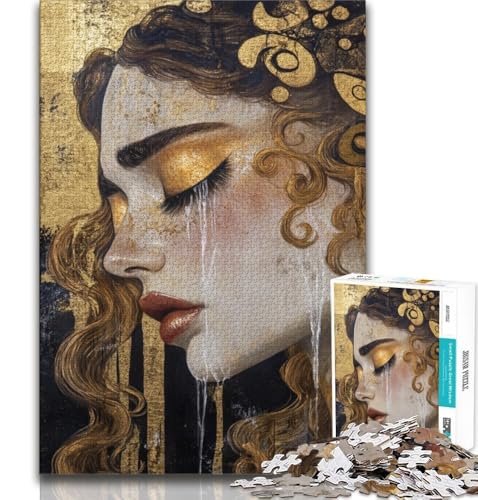 Schönes Gesicht der Göttin, Puzzle für Erwachsene, 1000 Teile, Lernspielzeug, Familienspiele mit passendem Poster und Quizblatt, 50x75cm Schönes Gesicht der Göttin, Puzzle für Erwachsene, 1000 Teile, Lernspielzeug, Familienspiele mit passendem Poster und Quizblatt, 50x75cm von FLKFDOZ